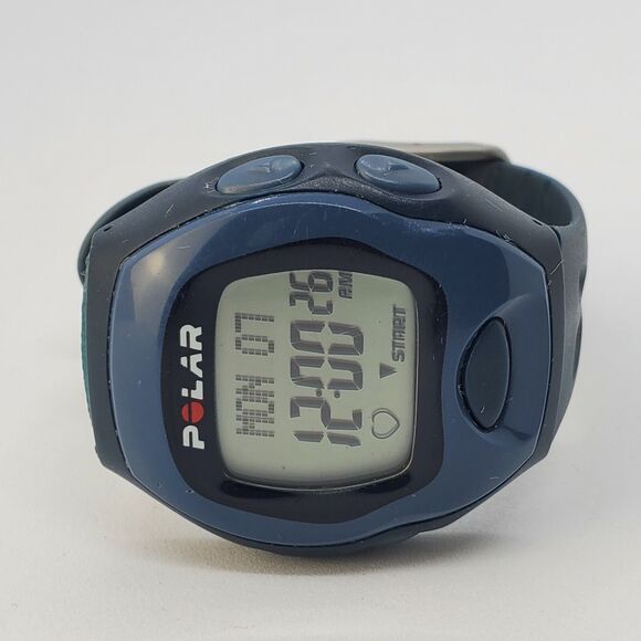 POLAR Trainer Men's Watch BG-750/T776J Blue 40MM Large Case New Battery - Picture 4 of 10